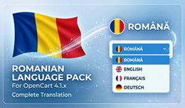 Romanian language pack limba Romana Opencart v4