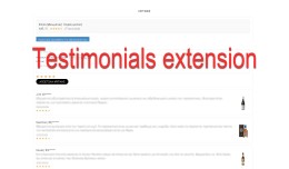 Testimonials Extension