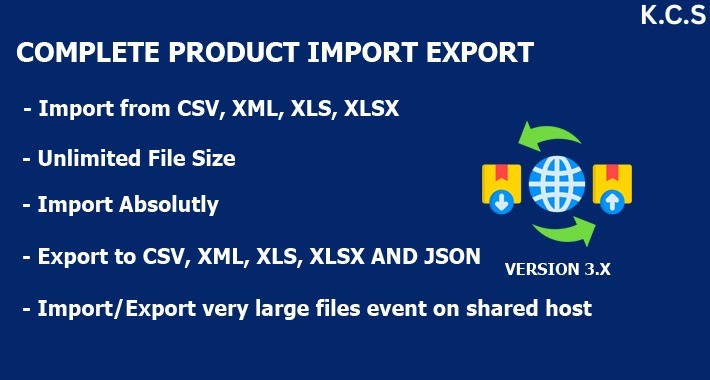 Complete Product Import/Export For OpenCart