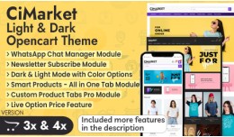 CiMarket – Light & Dark OpenCart Theme