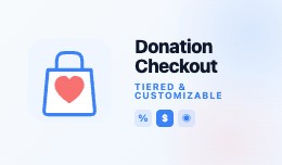 Donation Checkout - Tiered Charity Widget for Op..