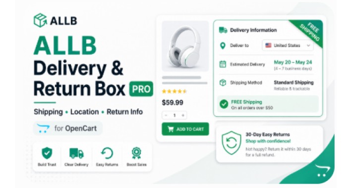 ALLB Product Delivery & Return Info Box PRO