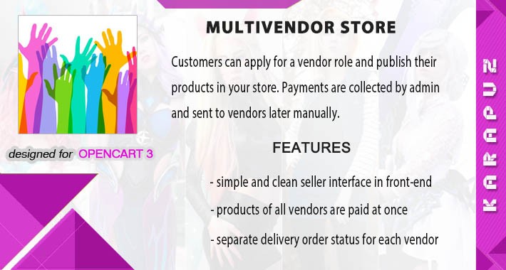 Multivendor store (Opencart 3)