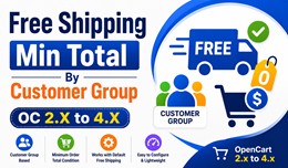 Free Shipping Min Total By Customer Group