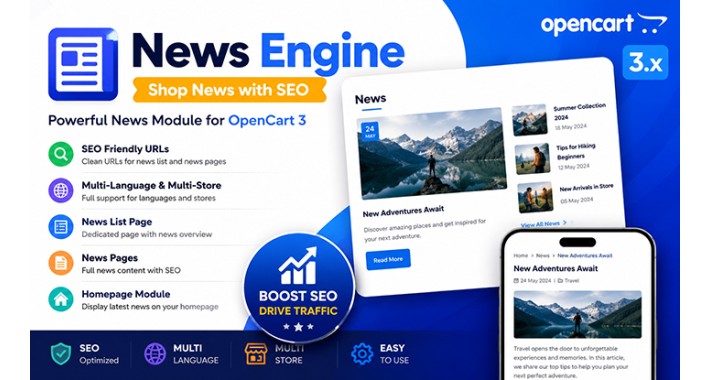 News Engine – Shop News with SEO