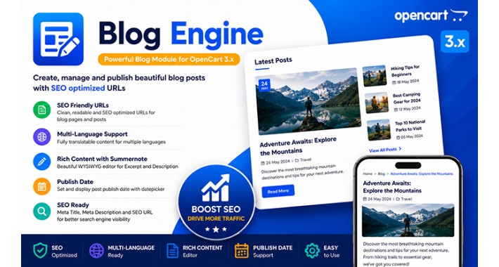 Blog Engine - Shop Blog with SEO