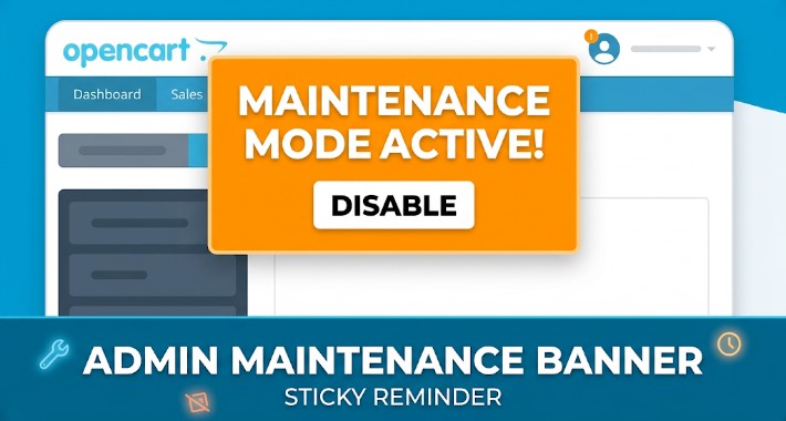 Admin Maintenance Sticky Banner & Reminder (OCMOD) Admin Maintenance Sticky Banner & Reminder (OCMOD)