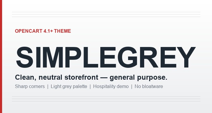 Theme: Simplegrey - Clean,minimalist,general-purpose,multicolor!