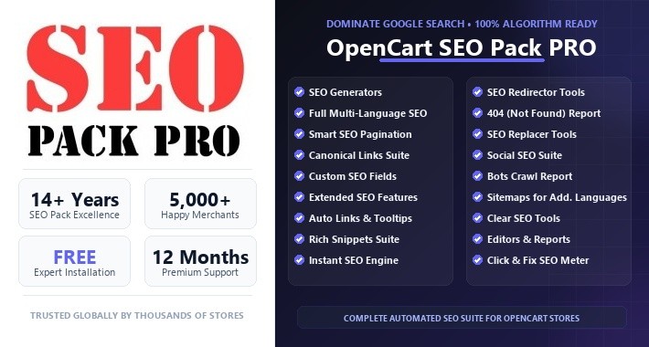 Opencart SEO Pack PRO