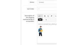 Universal Shipping Description with Summernote E..