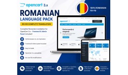 Romanian Language Pack (ro-ro) for OpenCart 3.x