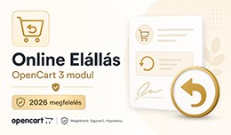 Online Elállás OpenCart 3 modul