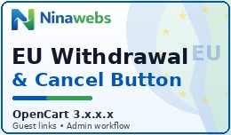 Ninawebs EU Withdrawal & Cancel Order