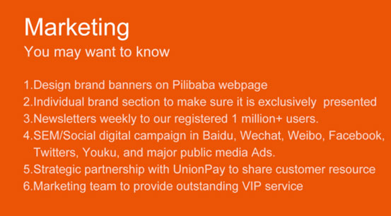 Pilibaba's marketing options for OpenCart merchants