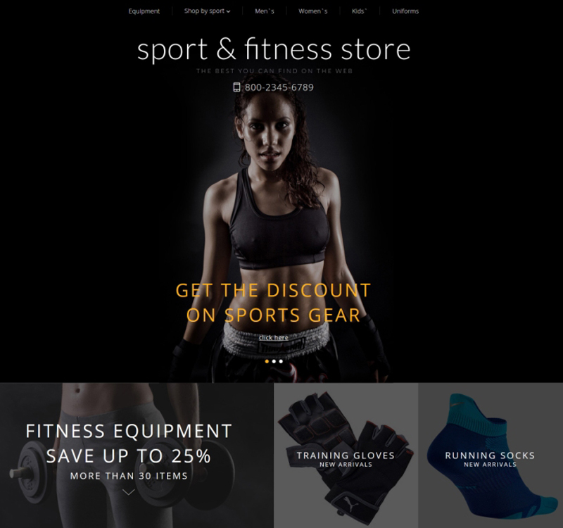 Sport & Fitness Design for OpenCart