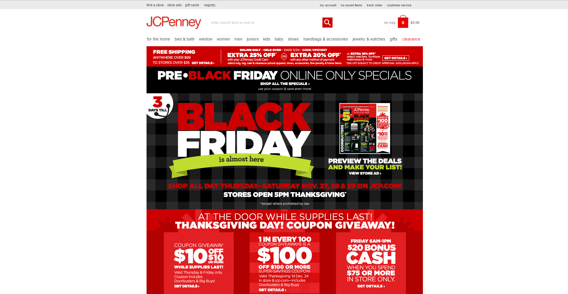 Black Friday Ad Landing Page – Journelle