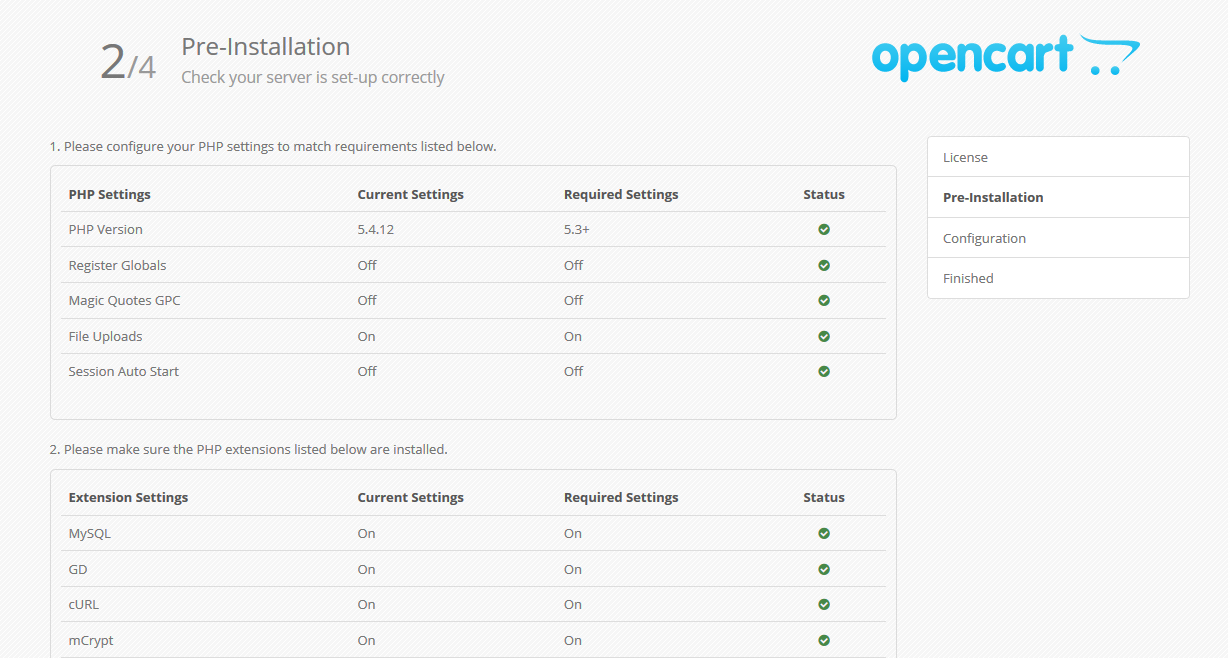 Обмен 1с opencart 2