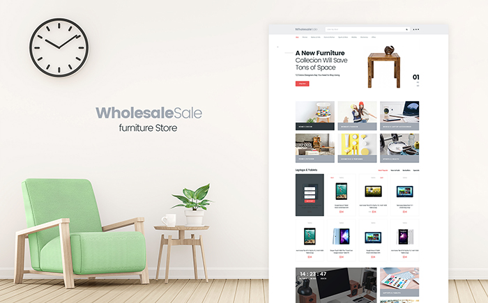 Wholesale Store Responsive OpenCart Template
