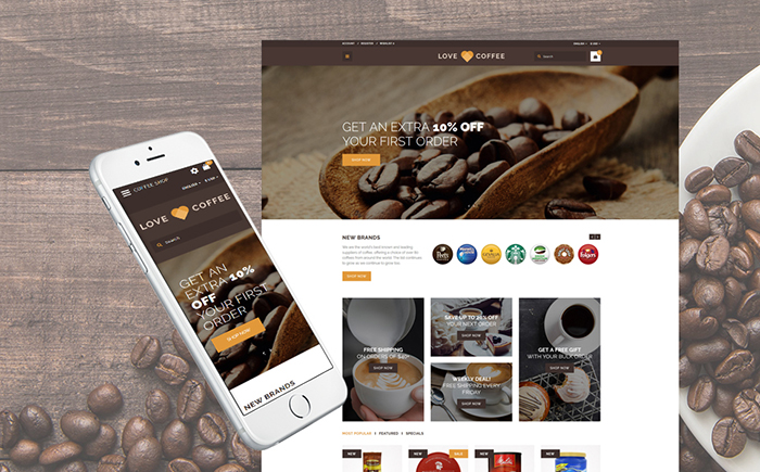 Love Coffee - Coffee House OpenCart Template
