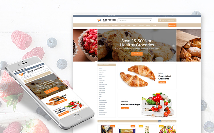 StoreFlex - Food Responsive OpenCart Template
