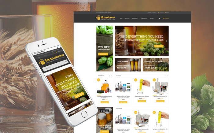 HomeBrew - Brewery Responsive OpenCart Template