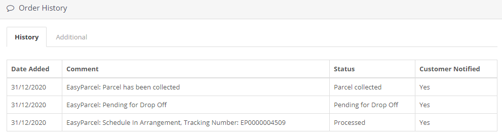 Easyparcel tracking