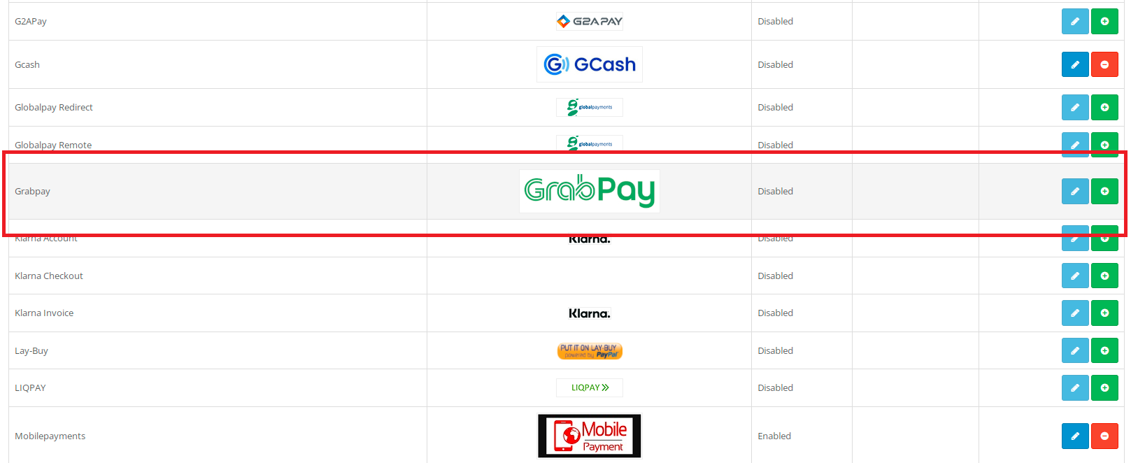 grabpay opencart payment plugin