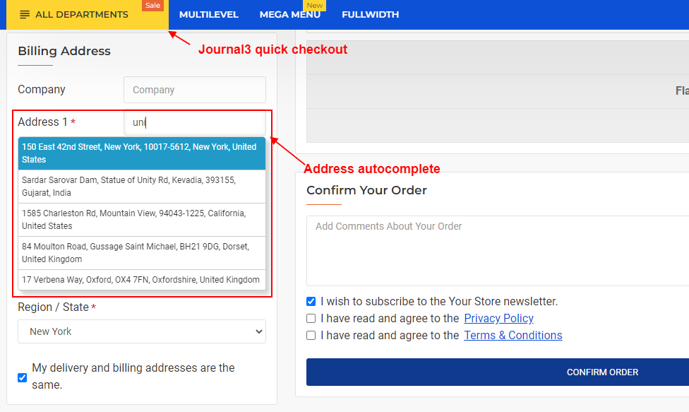 Address Documentation