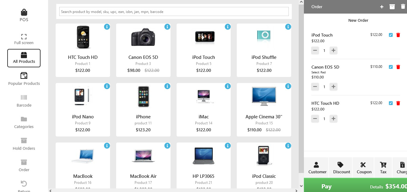 OpenCart OpenCart Point of Sale (POS)