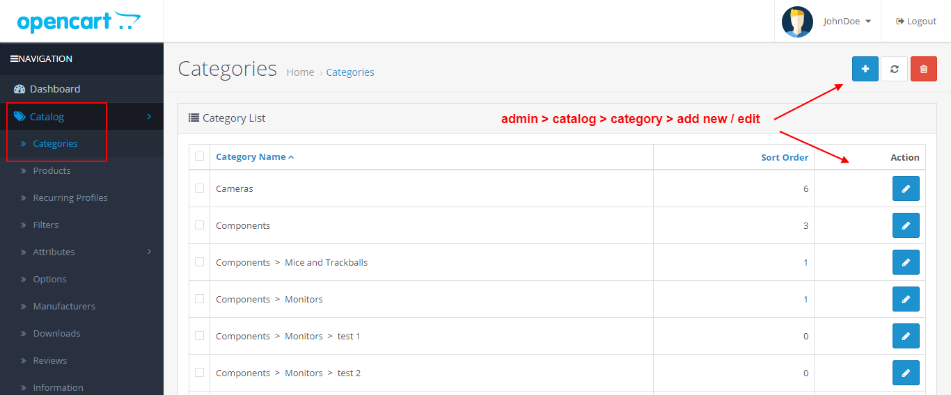 OpenCart - Show All Products In Single Category Page