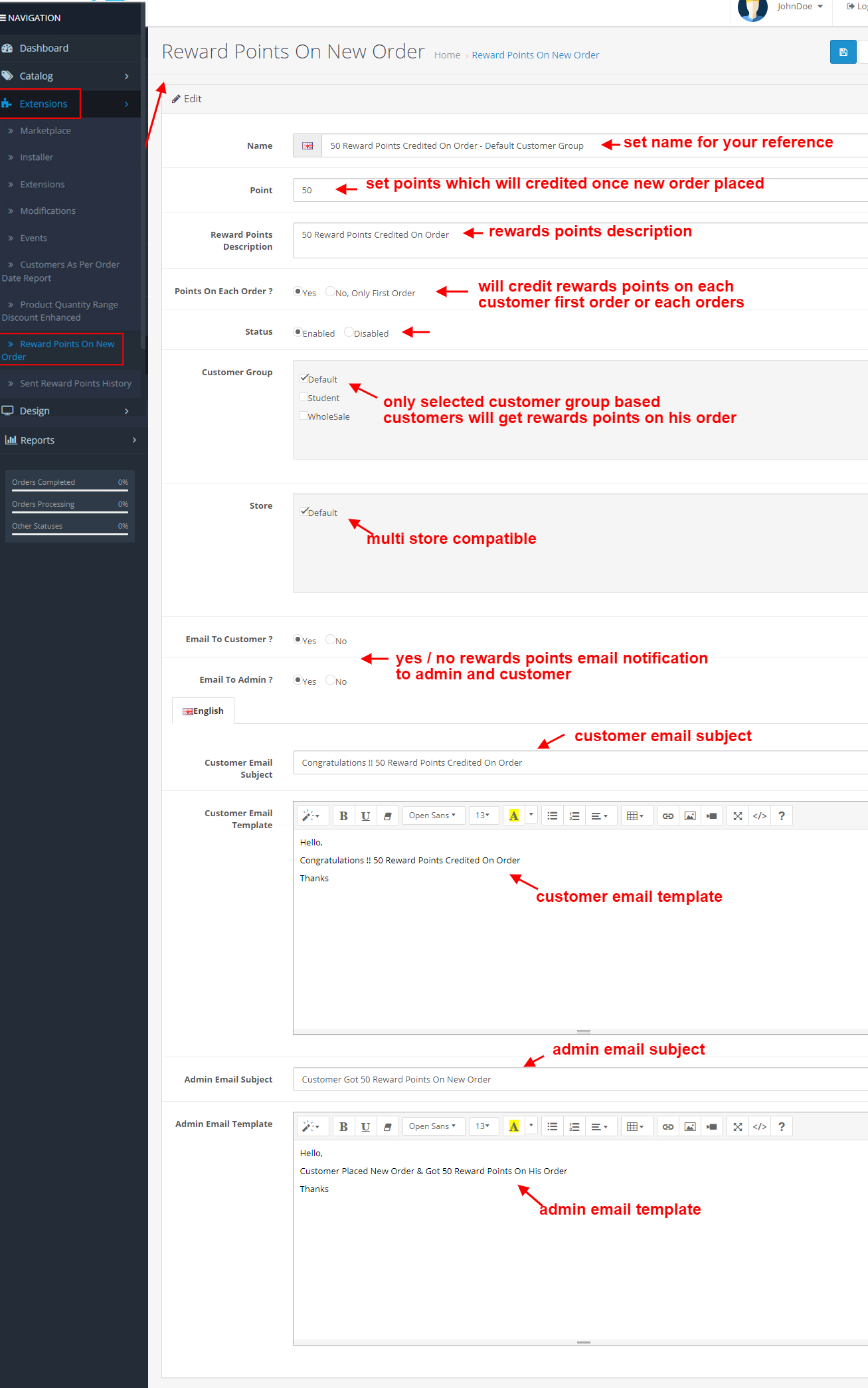 opencart-reward-points-on-new-order