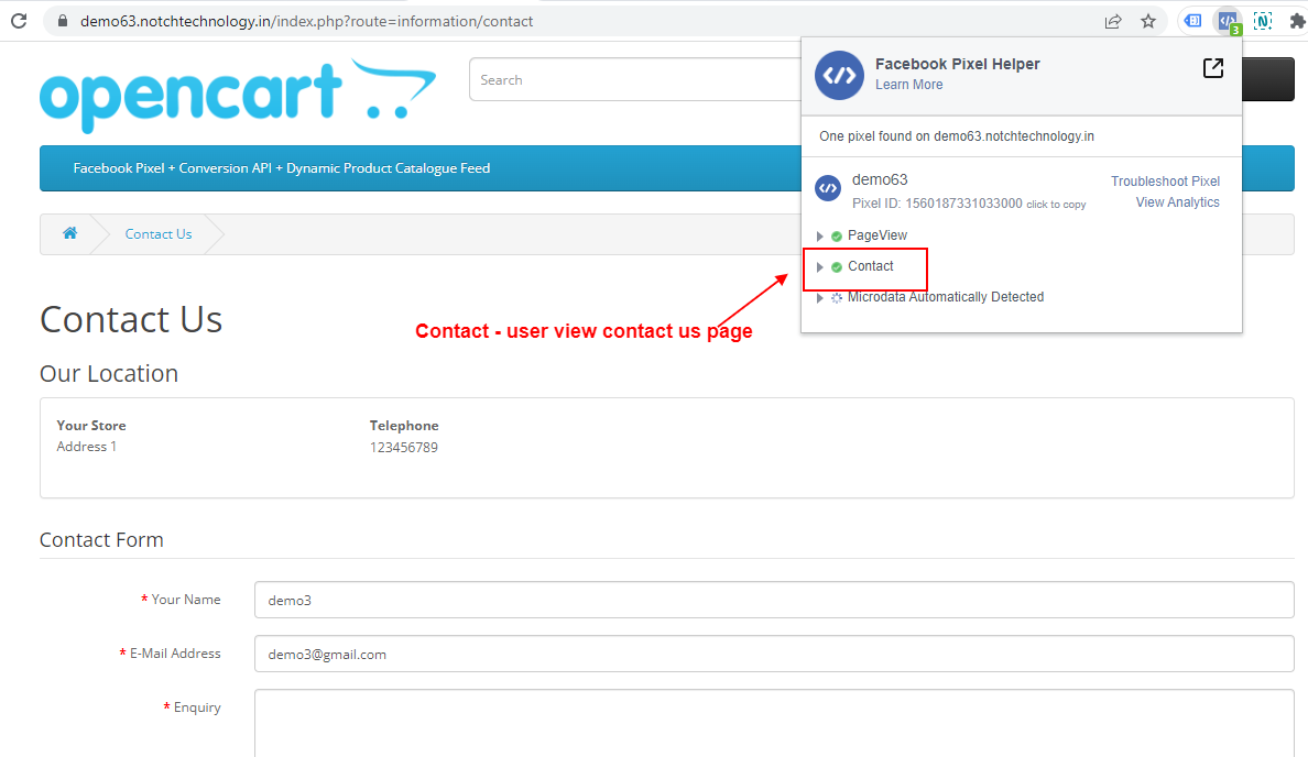 OpenCart Facebook Pixel + Conversion API + Dynamic Product Catalogue Feed
