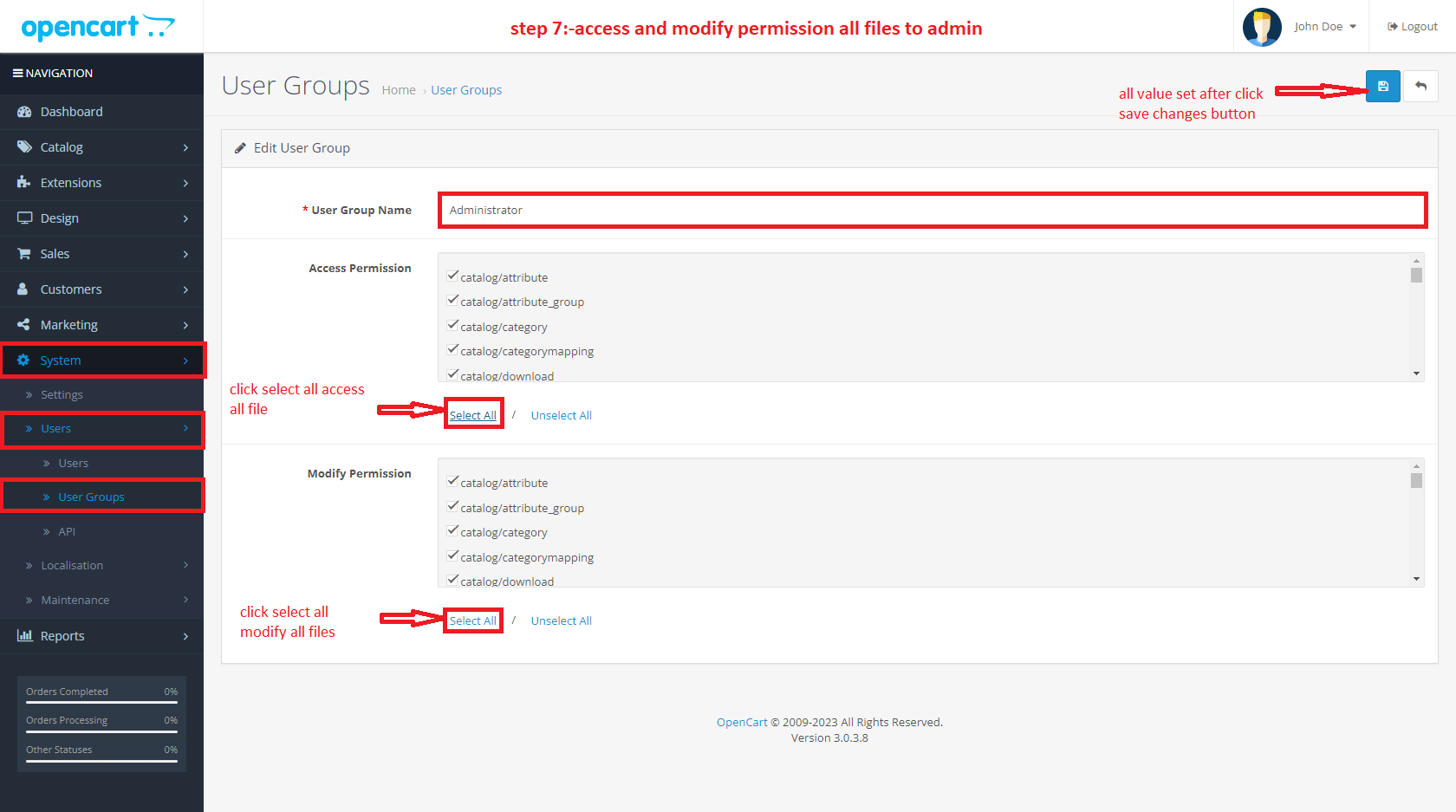 Opencart category attribute and option mapping
