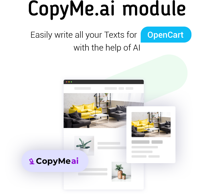 OpenCart CopyMe an Artificial Intelligence Text Generator Tool