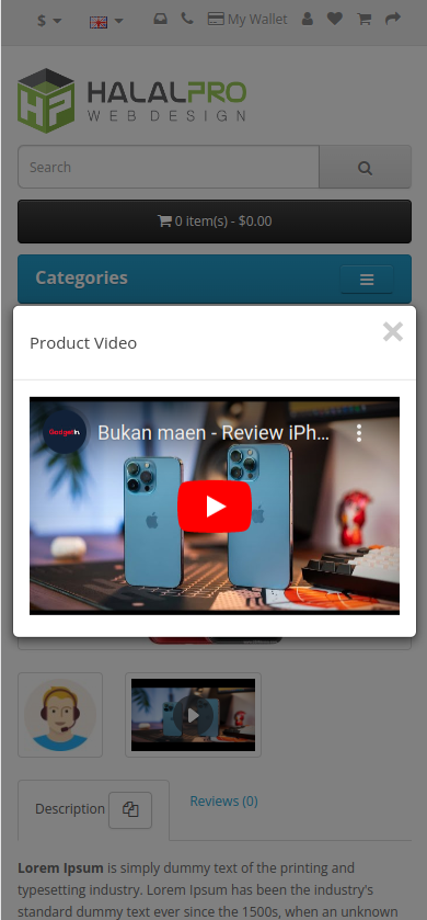 OpenCart - Product Video PRO