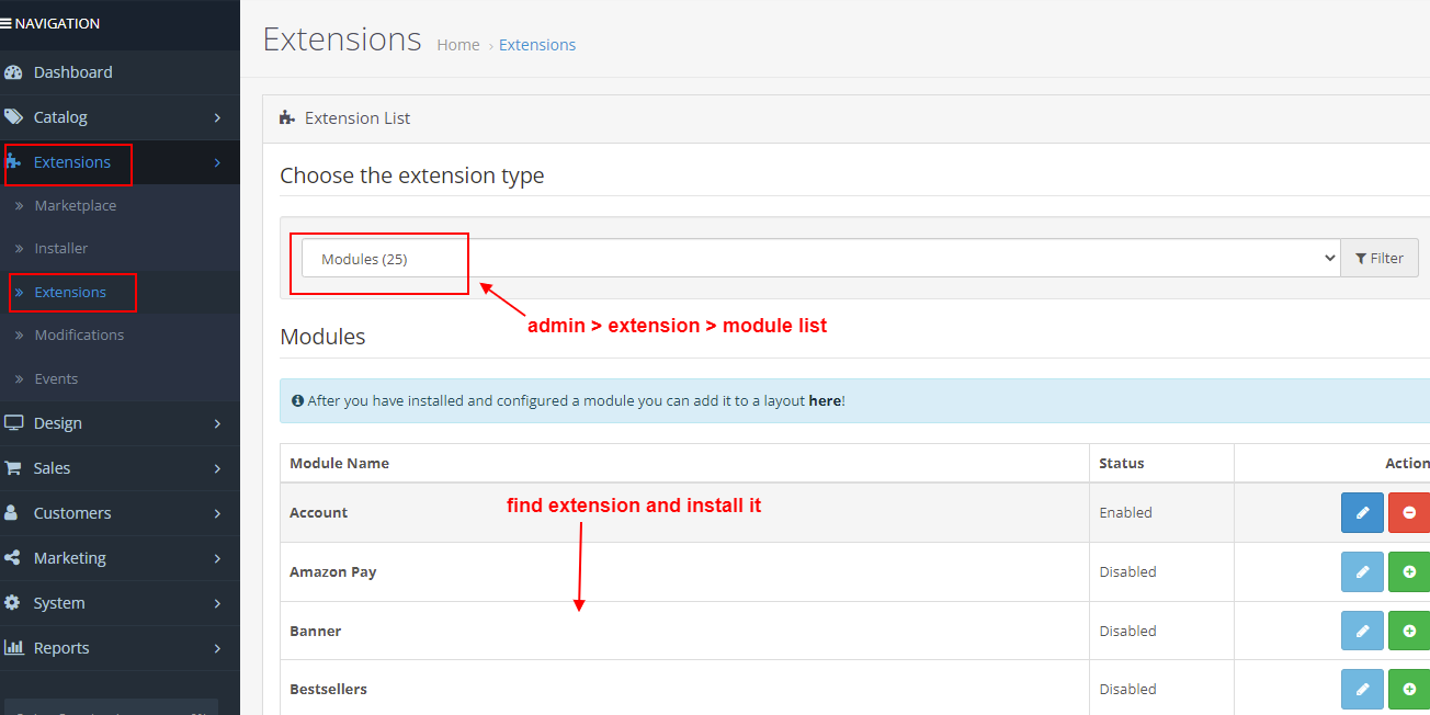 OpenCart Single Click Catalog Mode