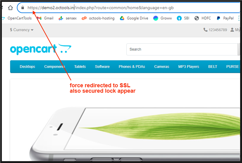 OpenCart - FORCE SSL