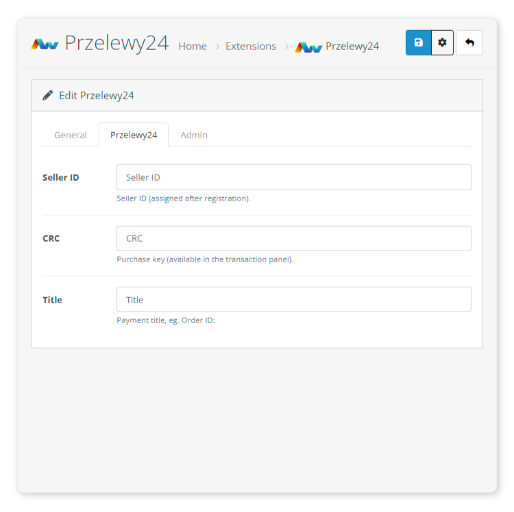 OpenCart - Przelewy24 Payment Method