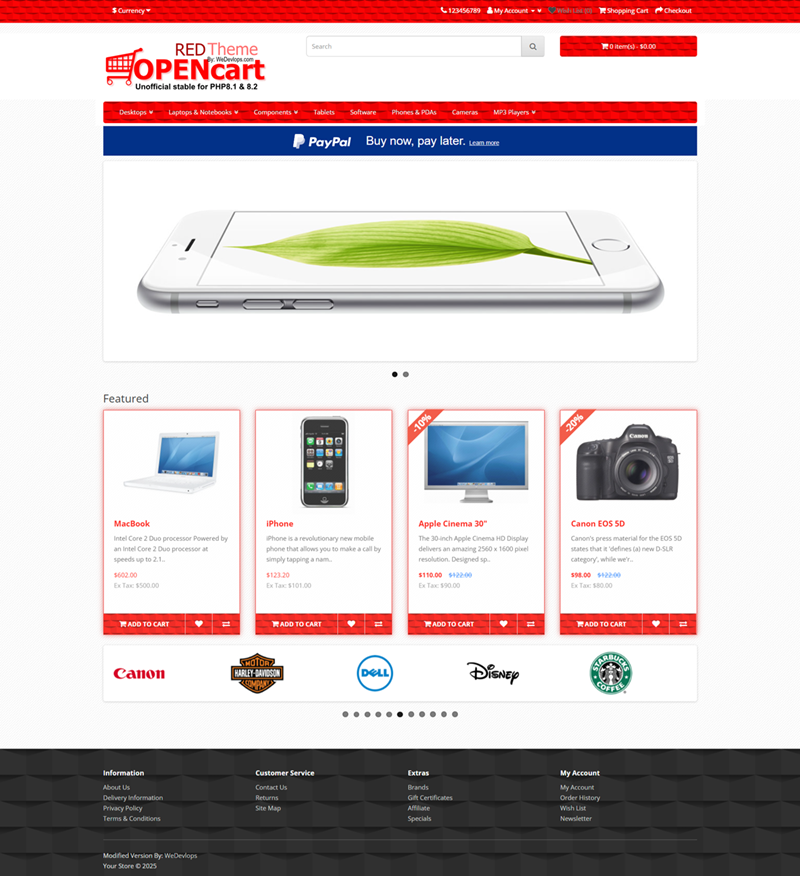 Opencart compatible to PHP 8.2
